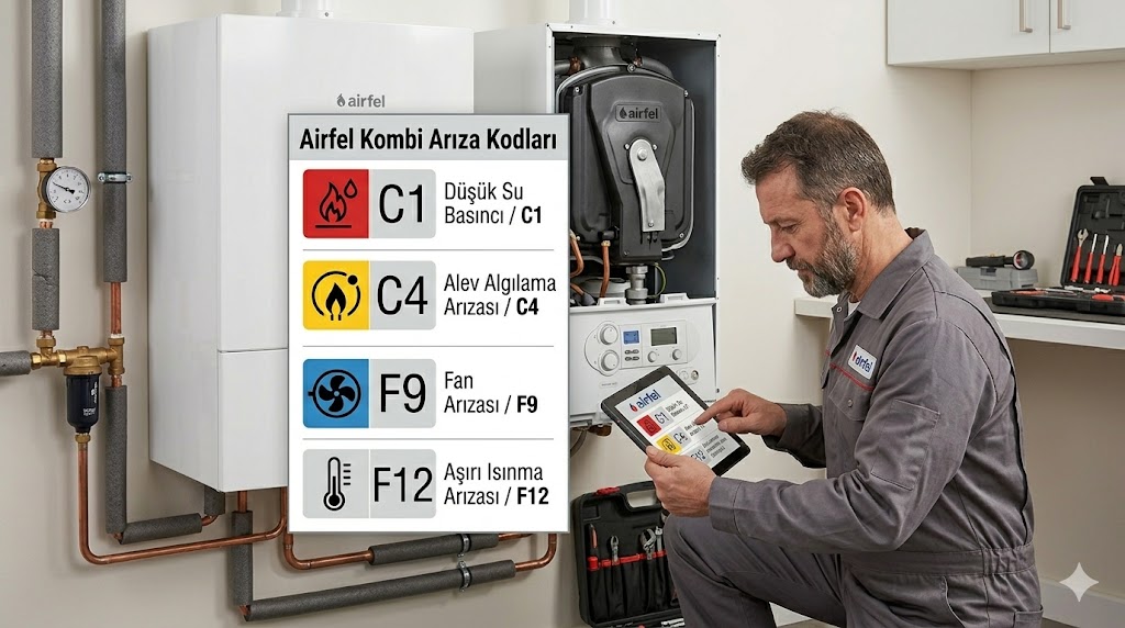 Airfel Kombi Arıza Kodları ve Çözümleri | İklim Kombi Servisi